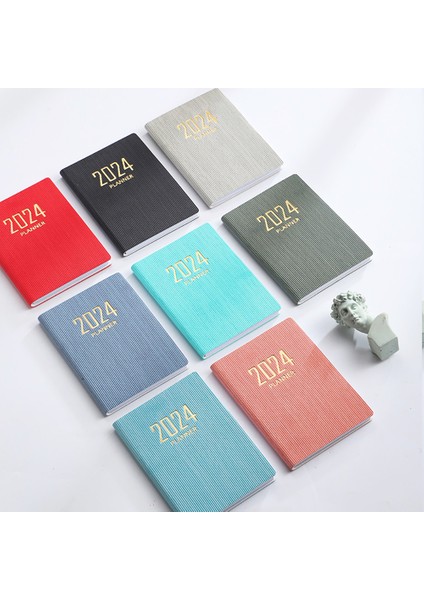 Gri A7 2024 A7 Mini Cep Defter 365 Gün Not Defteri Günlüğü Dizüstü Gün Hafta Ay Planlayıcısı Ofis Okul Kırtasiye (Yurt Dışından)