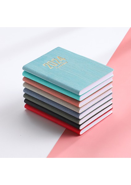 Gri A7 2024 A7 Mini Cep Defter 365 Gün Not Defteri Günlüğü Dizüstü Gün Hafta Ay Planlayıcısı Ofis Okul Kırtasiye (Yurt Dışından)