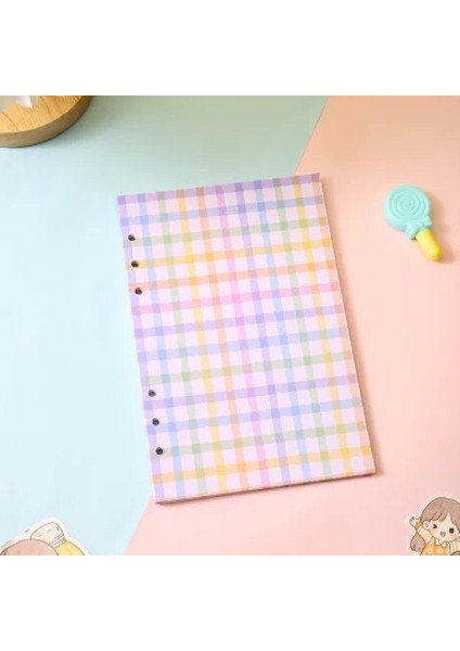 Renkli A5 Kawaii A5 A6 Kraft Bağlayıcı Defter Kağıdı Dolum Spiral Bağlayıcı Dizini Iç Sayfalar Aylık Haftalık Günlük Planlayıcı Gündem (Yurt Dışından)