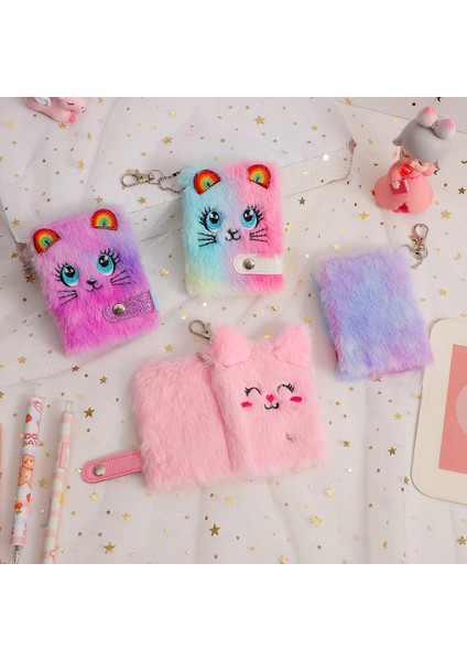 Rastgele Renk 1 Adet Kawaii Peluş Mini Dizüstü Bilgisayarlar Günlük Notlar Için Anahtarlık Not Defteri (Yurt Dışından) indirimleri