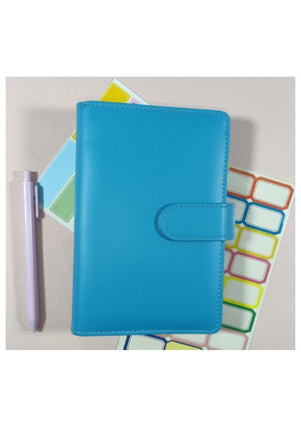 Mavi A7 45 Sayfa Kawaii A5 A6 A7 Gevşek Yaprak Defter Kağıdı Dolum Spiral Ciltleyici Dizin Iç Sayfalar Aylık Haftalık Günlük Planlayıcı Gündem (Yurt Dışından)