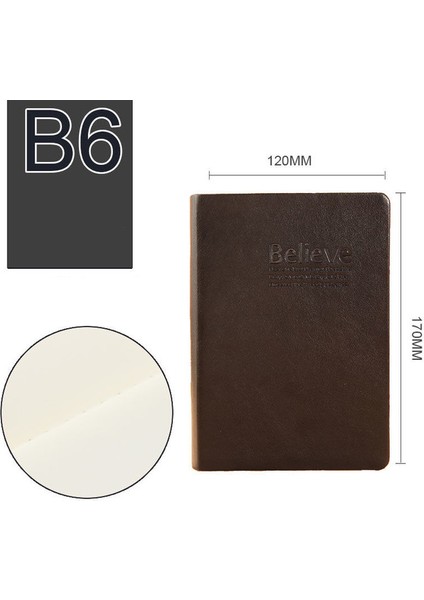 Boş Boş Büyük Süper Kalın 720 Sayfa Çizgili Defter B6/a5 Günlük Defter Yaşam Kayıtları 1-2 Yıl Için En Iyi Yazma Anti-Basınç Kitap Defteri (Yurt Dışından)