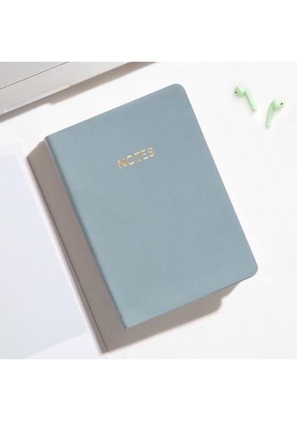 Gök Mavisi A6 Düz Basit Küçük A6 Mini Cep Defter Astarlı / Düz / Kare Günlük (Yurt Dışından)