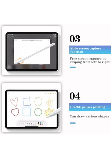 Beyaz 8nd Apple Kalem Kapasitör Kalem Apple Tablet Dokunmatik Kalem Ipad Kalem Manyetik Emme Şarj El Yazısı Kalem (Yurt Dışından) fırsatları
