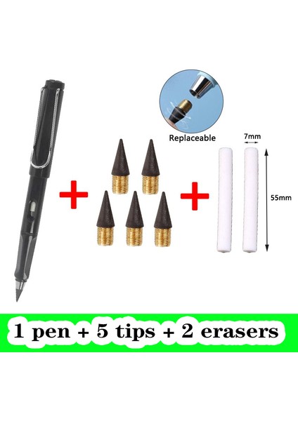 x 8 Adet/takım Sonsuzluk Kalem Hiçbir Mürekkep Sanat Ebedi Kalemler Kroki Okul Öğeleri Kawaii Kalemler Okula Dönüş Malzemeleri Kırtasiye Hediyeler (Yurt Dışından)