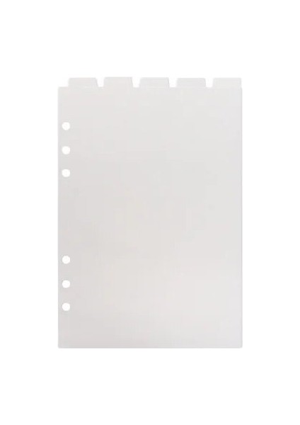 A5 5 Adet A5 A6 Pp Siyah Pembe Kağıt Endeksi Bölücü Sevimli 6 Delik Bağlayıcı Gevşek Yaprak Planlayıcısı Dizüstü Kırtasiye Defter Kağıdı Bölücü (Yurt Dışından)