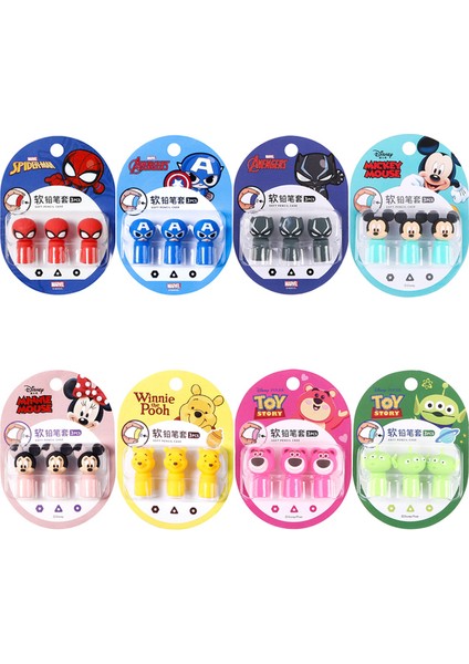 8 Kutu Disney Çocuk Karikatür Yumuşak Kalem Kutusu Kawaii Pooh Ayı Mickey Minnie Mouse Uzaylı Örümcek Adam Kalem Dolum Sevimli Kalem Kapağı Hediye (Yurt Dışından)