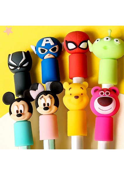 8 Kutu Disney Çocuk Karikatür Yumuşak Kalem Kutusu Kawaii Pooh Ayı Mickey Minnie Mouse Uzaylı Örümcek Adam Kalem Dolum Sevimli Kalem Kapağı Hediye (Yurt Dışından) modelleri