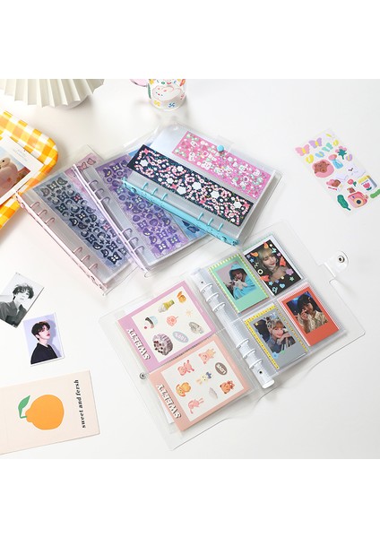 A5 2 Bölünmüş 20 Sayfa 10 Adet A5 A6 Transpant Dolum Saklama Çantası 6 Delikli Ciltli Defter Aksesuarı Pvc Fotoğraf Albümü Çanta Etiket Organizatör Sabit (Yurt Dışından) fırsatları