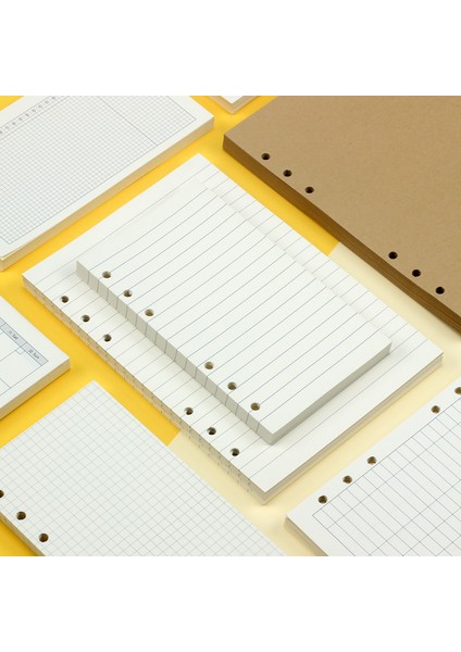 40 Sayfa Kraft Kağıt A6 9.7X17CM A5 A6 Gevşek Yaprak Defter Dolum Kağıdı 40 Sayfa Renkli Sayfa 6 Delikli Standart Ciltleyici Günlük Dergisi Gündem Kağıdı Okul Kırtasiye (Yurt Dışından) fiyatları