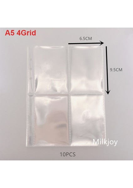 A5 4 Izgara 10 Adet Çanta A6 A5 A6 Glitter Pul Bağlayıcı Fotocard Kitap Toplama Gevşek Yaprak Bağlayıcı Defter Kapağı Öğrenci Kırtasiye Planlayıcısı Kpop Albümü (Yurt Dışından)