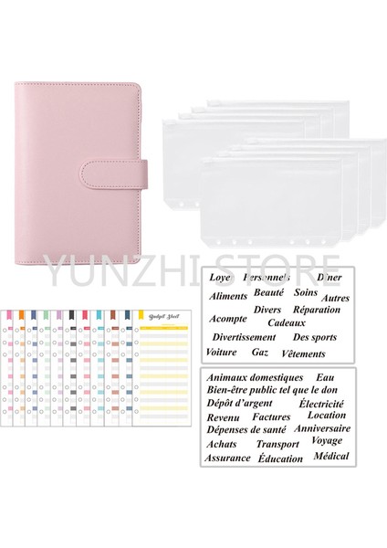 Pembe A6 A6 Bütçe Bağlayıcı Kitleri Dizüstü Dıy Günlüğü Planlayıcısı Organizatör 8 Adet Cepler Okul Tedarikçisi 2 Adet Fransız Alfabesi Çıkartmalar (Yurt Dışından) fiyatları