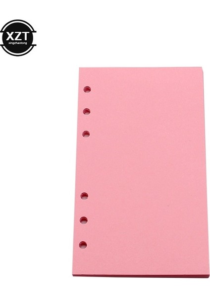 Pembe Boş A5 Yüksek Kalite 40 Sayfa A5 A6 Gevşek Yaprak Defter Kağıdı Dolum Spiral Ciltleyici Dizin Iç Sayfa Aylık Haftalık Günlük Planlayıcı Gündem (Yurt Dışından)