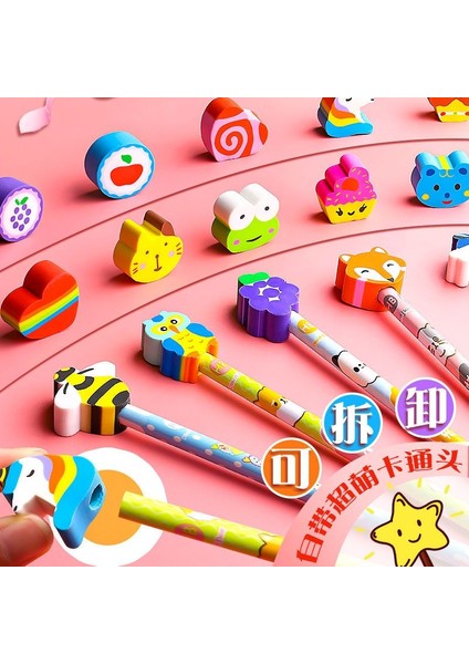 20 Adet Mix 20/30/100 Adet/grup Karikatür Hayvanlar Silgili Kalem Kalem Çocuk Çalışma Kalem Öğrenciler Çocuklar Ahşap Kalem Yazma Kırtasiye (Yurt Dışından) modelleri