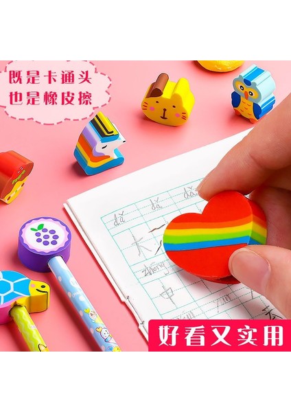 20 Adet Mix 20/30/100 Adet/grup Karikatür Hayvanlar Silgili Kalem Kalem Çocuk Çalışma Kalem Öğrenciler Çocuklar Ahşap Kalem Yazma Kırtasiye (Yurt Dışından) indirimleri