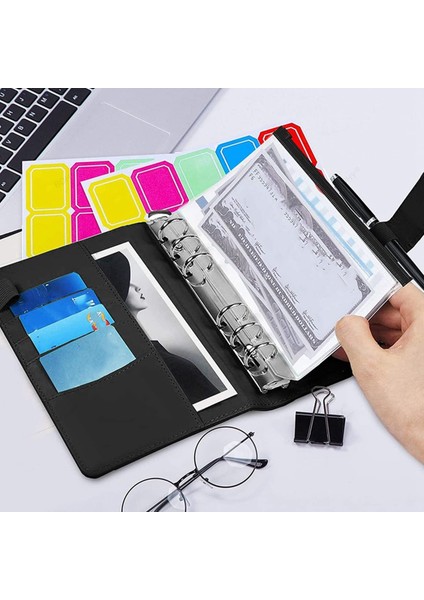 3 Çıkartmalar A6 A6 Dizüstü Nakit Zarflar Sistemi Seti Bağlayıcı Cepler Pu Deri Bütçe Bağlayıcı Para Bütçe Tasarrufu Fatura Organizatör Aksesuarları (Yurt Dışından) modelleri