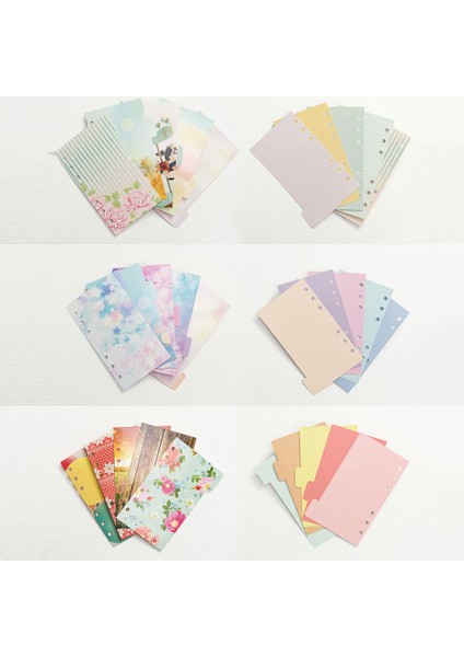 Mavi A5 A5 A6 Suluboya Ayırıcı Kağıt Dizin Sayfa Sınıflandırma Ayırıcı Sayfa 6 Delikli Defter Gevşek Yaprak Kitap Bölme Aksesuarları (Yurt Dışından) fırsatları