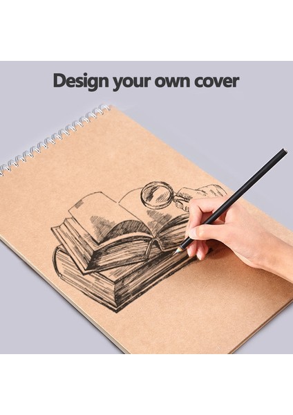 A4-Left Profesyonel Eskiz Defteri Boş Suluboya Dizüstü 160 Gsm Spiral Günlüğü Sanat Okul Malzemeleri Kalem Çizim Not Defteri Kırtasiye (Yurt Dışından) indirimleri