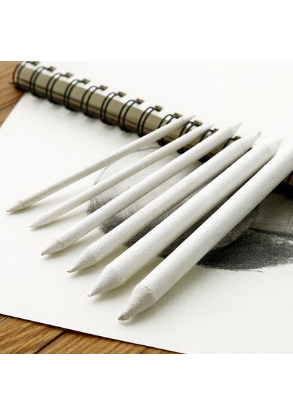 6 Adet Karıştırma Leke Güdük Sopa 3/6 Adet/takım Sketcking Aracı Kroki Sanat Beyaz Çizim Kömür Pirinç Kağıt Kalem Sanatçı Malzemeleri (Yurt Dışından)