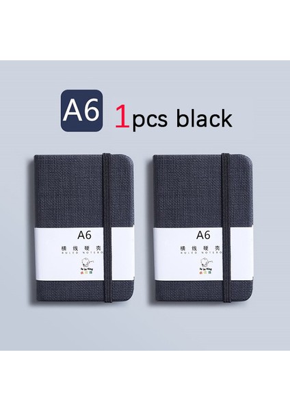1 Adet A6 Siyah 1 Adet A6 A7 Mini Dizüstü Taşınabilir Cep Not Defteri Memo Günlüğü Planlayıcısı Gündem Organizatör Sketchbook Ofis Okul Kırtasiye 96 Sayfa (Yurt Dışından)