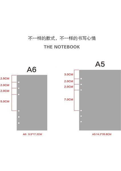 Boş A5 Kawaii A5 A6 Kraft Bağlayıcı Defter Kağıdı Dolum Spiral Bağlayıcı Dizini Iç Sayfalar Aylık Haftalık Günlük Planlayıcı Gündem (Yurt Dışından) indirimleri