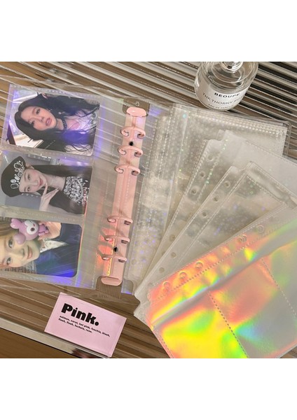 3 Izgara A6 10 Adet/paket A6 Lazer Kpop Fotocard Bağlayıcı Kollu Idol Fotoğraf Kart Tutucu Fotoğraf Kartları Albümü Saklama Çantası (Yurt Dışından) fırsatları