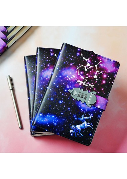 Koç Dergisi Günlüğü Oniki Takımyıldızları Dizüstü Kilit Gündem Planlayıcısı Organizatör Not Defteri Kawaii El Kitabı Doğum Günü Hediyesi A5 Yeni (Yurt Dışından) modelleri