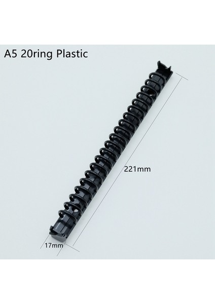 A5 20RINGS-P A4 B5 A5 A6 A7 B7 Gevşek Yaprak Spiral Defter Metal Klip Halka Bağlayıcı 1.5/2/3 cm Çap Dıy Dolgu Kağıdı Depolama Klasörü Aksesuarları (Yurt Dışından)