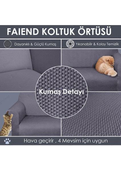 Koyu-gri Koltuk Kılıfı lastikli balpetek kanepe Takımı Çekyat Örtüsü 3+3+1+1 Tam kaplama kılıf koltuk örtüsü