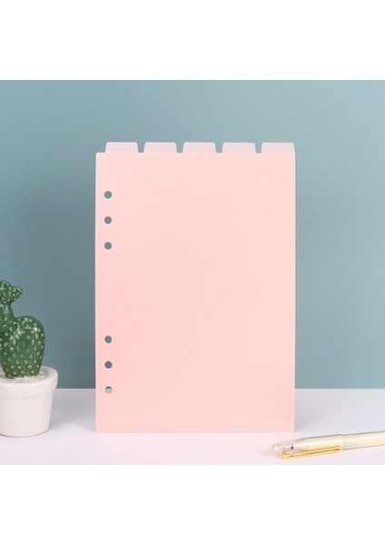 A5 Sağ A5 A6 A7 Pembe Siyah Dizin Bölücü Sevimli 6 Delik Bağlayıcı Planlayıcısı Dizüstü Kırtasiye Defter Kağıdı Bölücü Aksesuarları (Yurt Dışından) fiyatları