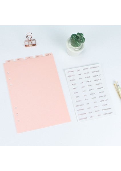 A5 Sağ A5 A6 A7 Pembe Siyah Dizin Bölücü Sevimli 6 Delik Bağlayıcı Planlayıcısı Dizüstü Kırtasiye Defter Kağıdı Bölücü Aksesuarları (Yurt Dışından) modelleri