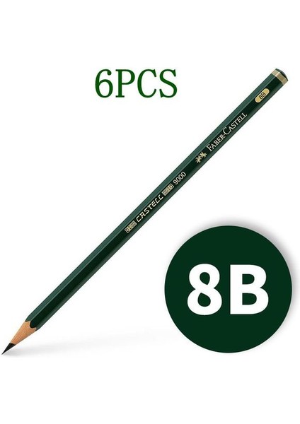 8b-6pcs Kalemler 6/16 Adet Set Okul Meslek Kalem Seti Grafit Kalem Çizim ve Eskiz Kalem Seti (Yurt Dışından)
