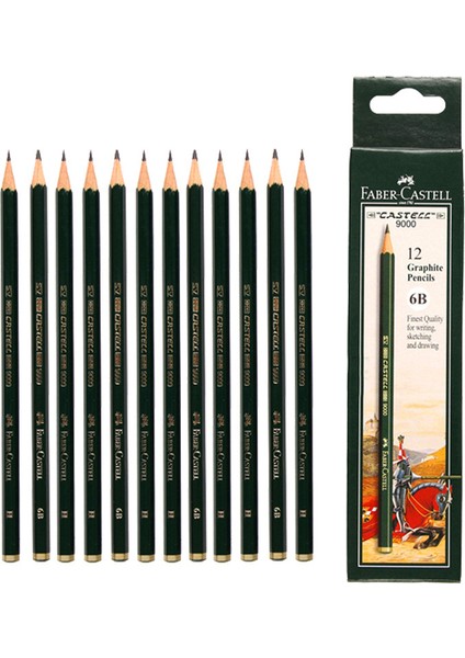 8b-6pcs Kalemler 6/16 Adet Set Okul Meslek Kalem Seti Grafit Kalem Çizim ve Eskiz Kalem Seti (Yurt Dışından)