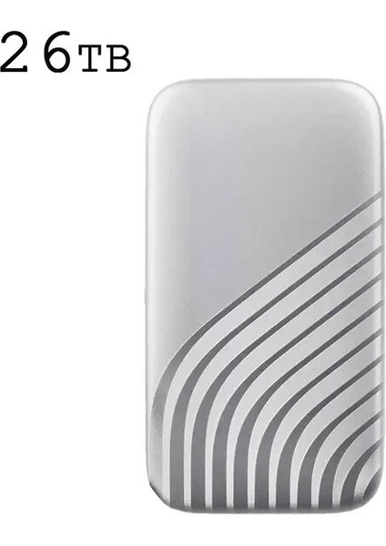 26TB Gri Sıcak Satış Yeni Yüksek Hızlı Taşınabilir SSD 64TB 2tb Harici Sabit Disk Yığın Depolama Dizüstü Bilgisayarlar Için USB 3.0 Arayüzü Bilgisayar Dizüstü Bilgisayar (Yurt Dışından)