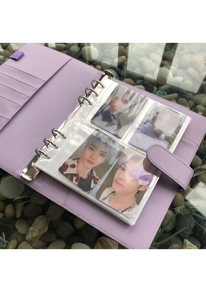 Siyah WITH10SHEETS Macaron Pu Dizüstü Planlayıcı Organizatör Bağlayıcı Albüm Fotoğraf Günlüğü Program Kitap Planlayıcısı Günlüğü Gevşek Yapraklı Bağlayıcı Okul Malzemeleri A5 (Yurt Dışından) modelleri