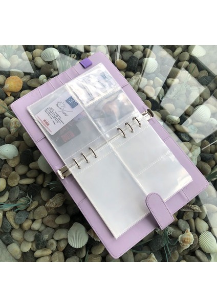Siyah WITH10SHEETS Macaron Pu Dizüstü Planlayıcı Organizatör Bağlayıcı Albüm Fotoğraf Günlüğü Program Kitap Planlayıcısı Günlüğü Gevşek Yapraklı Bağlayıcı Okul Malzemeleri A5 (Yurt Dışından) fırsatları