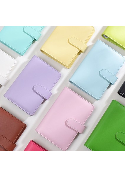 Siyah WITH10SHEETS Macaron Pu Dizüstü Planlayıcı Organizatör Bağlayıcı Albüm Fotoğraf Günlüğü Program Kitap Planlayıcısı Günlüğü Gevşek Yapraklı Bağlayıcı Okul Malzemeleri A5 (Yurt Dışından) indirimleri