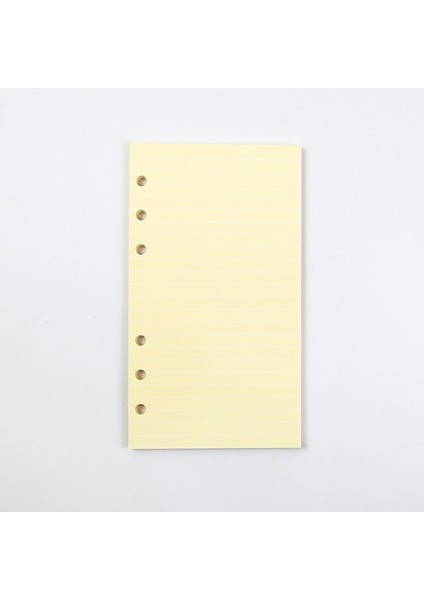 Sarı Çizgi A5 2023 45 Sayfalık Kawaii A5 A6 Gevşek Yaprak Defter Dolum Spiral Bağlayıcı Dizin Kağıdı Iç Sayfalar Günlük Planlayıcı Çizgi Izgara Boş Gündem (Yurt Dışından)