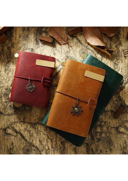 Kırmızı Pasaport 13.5X10.5 cm Seyahat Dizüstü Eski Sığır Derisi Kitap El Yapımı Gevşek Yaprak Kitap Üst Sığır Derisi Dizüstü Gezginin Hesap Kitabı Spothandmade Dizüstü Bilgisayar (Yurt Dışından) fiyatları