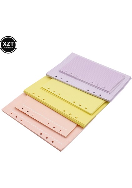 Mor Çizgi A5 Yüksek Kalite 40 Sayfa A5 A6 Gevşek Yaprak Defter Kağıdı Dolum Spiral Ciltleyici Dizin Iç Sayfa Aylık Haftalık Günlük Planlayıcı Gündem (Yurt Dışından) indirimleri