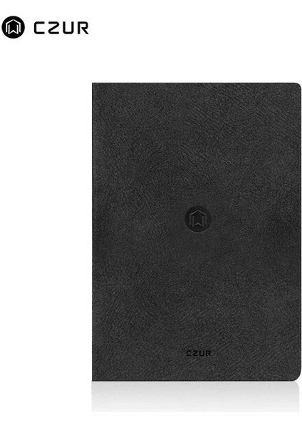 Siyah - Dizüstü A5 Czur Akıllı Günlük Defter, Pu Deri Su Geçirmez Kapaklı Ofis Okul Öğrenci Çocuk Hediye Için Geri Dönüşümlü Asitsiz Kağıt Not Defteri (Yurt Dışından)