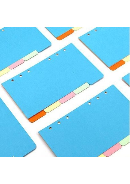 Ayırıcı Sayfa 5pcs A5 45 Yaprak Kawaii A5 A6 Gevşek Yaprak Defter Kağıdı Dolum Spiral Bağlayıcı Dizin Iç Sayfalar Aylık Haftalık Günlük Planlayıcı Gündem (Yurt Dışından)