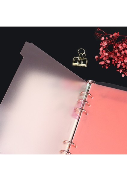 Gül Altın A5 A6 Şeffaf Kağıt Dizini Bölücü 6 Delik Bağlayıcı Planlayıcısı Dizüstü Kırtasiye Defter Kağıdı Bölücü Aksesuarları (Yurt Dışından) indirimleri