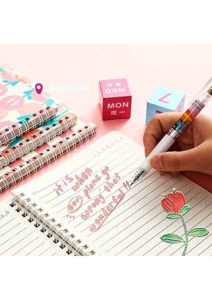 Sarı Çiçek Rastgele 2 Kitap A5 Boyutu Bobin Astarlı Defterler Kawaii Kapak 2 Rastgele Sevimli Kitaplar Kawaii Kore Kırtasiye Öğrenciler Için Okul Malzemeleri (Yurt Dışından)