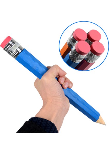 Yeşil 35 cm Ahşap Büyük Devler Kalem Kişilik Kırtasiye Okul Sahne Oyuncaklar Hediyeler Büyük Dev Kalem Kalemler Kalemler Yazma Malzemeleri (Yurt Dışından) indirimleri