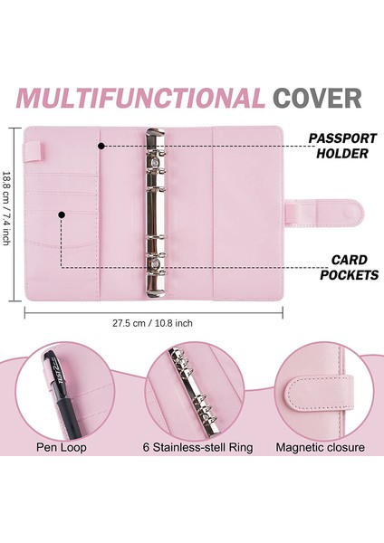 A7 Aylık Planlayıcısı Yeni A7 Pu Deri Bütçe Bağlayıcı Defter Nakit Zarflar Sistemi Para Bütçe Tasarrufu Fatura Organizatör Için Bağlayıcı Cepler ile Set (Yurt Dışından) indirimleri