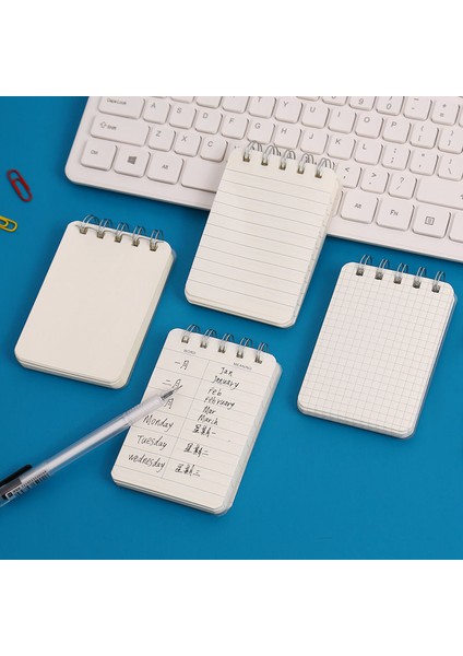 Boş A7 200 Sayfa Spiral Kitap Bobin Defter Kelime Hattı Boş Izgara Kağıt Dergisi Günlüğü Eskiz Defteri Okul Malzemeleri Kırtasiye Mağazası A7 (Yurt Dışından) fırsatları