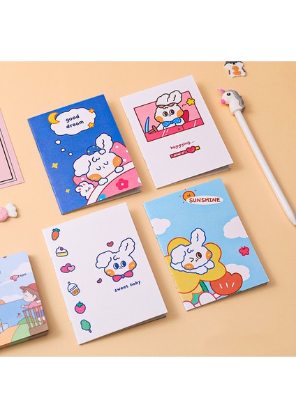 Bunny RANDOM7PCS 7 Adet Kawaii Dizüstü Mini Not Defteri Konu Alıştırma Kitapları Çocuk Dizüstü Bilgisayarlar Hediyeler Ödül Sevimli Not Defteri Kırtasiye Okul Kaynağı (Yurt Dışından)