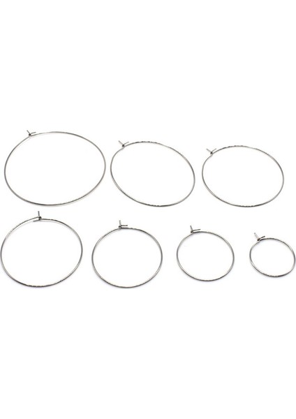 Çelik Ton 30MM 20 Adet 316L Paslanmaz Çelik 15 20 25 30 35MM Hipoalerjenik Altın Yuvarlak Daire Tel Küpe Çemberler Dıy Takı Yapımı Için Bulgular (Yurt Dışından)