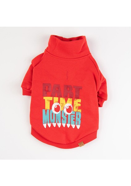 Kırmızı Monster Polarlı Küçük Irk Köpek Fermuarlı Sweatshirt fiyatları